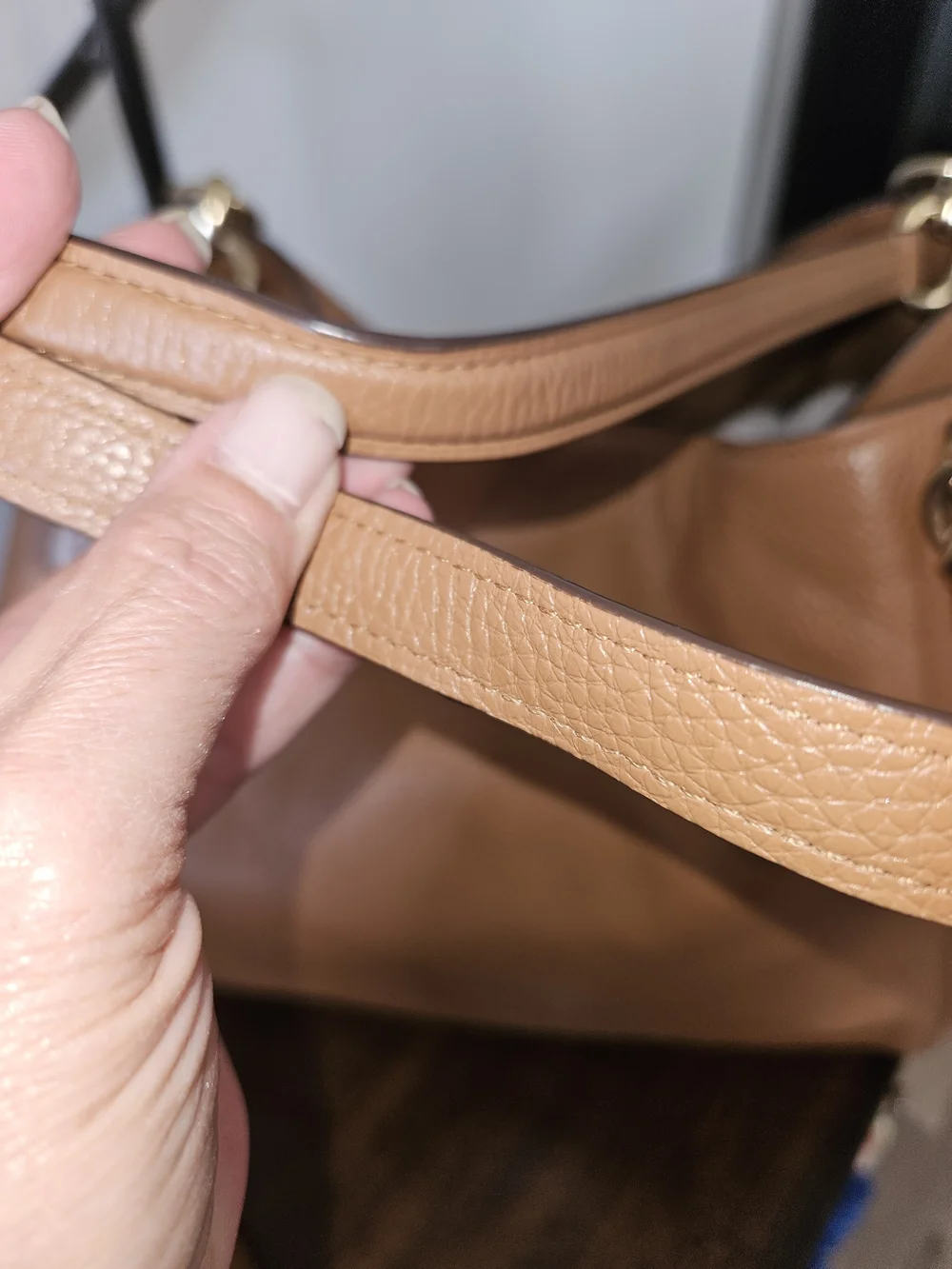 Coach Edie 31 Pebbled Leather Shoulder Bag with Wallet